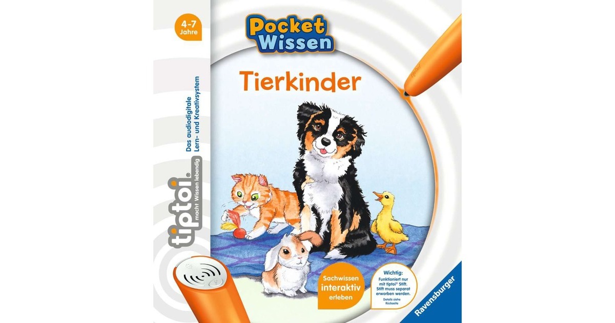Ravensburger tiptoi Pocket Wissen Tierkinder