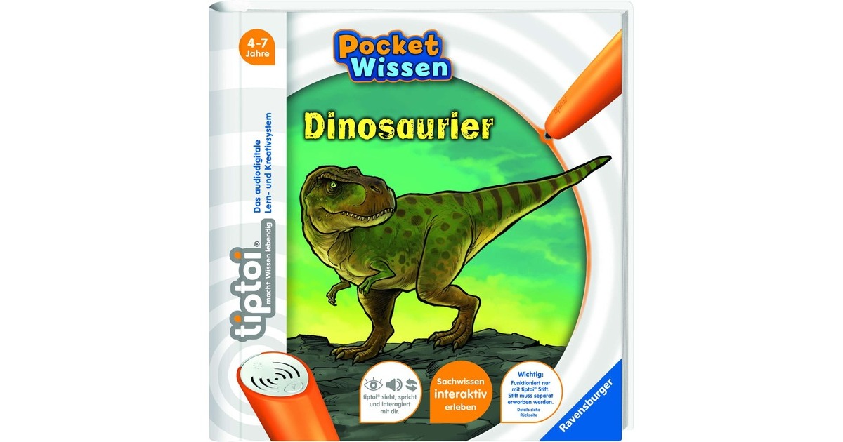 Ravensburger tiptoi Pocket Wissen: Dinosaurier, Lernbuch