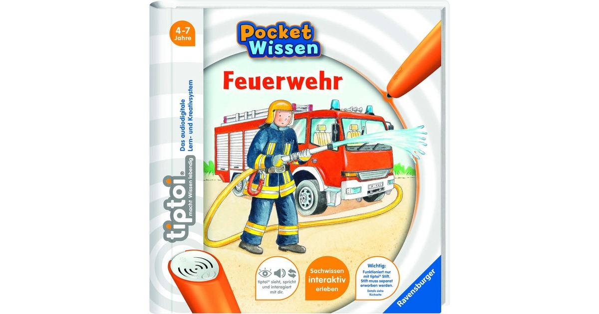 Ravensburger tiptoi Pocket Wissen: Feuerwehr, Lernbuch