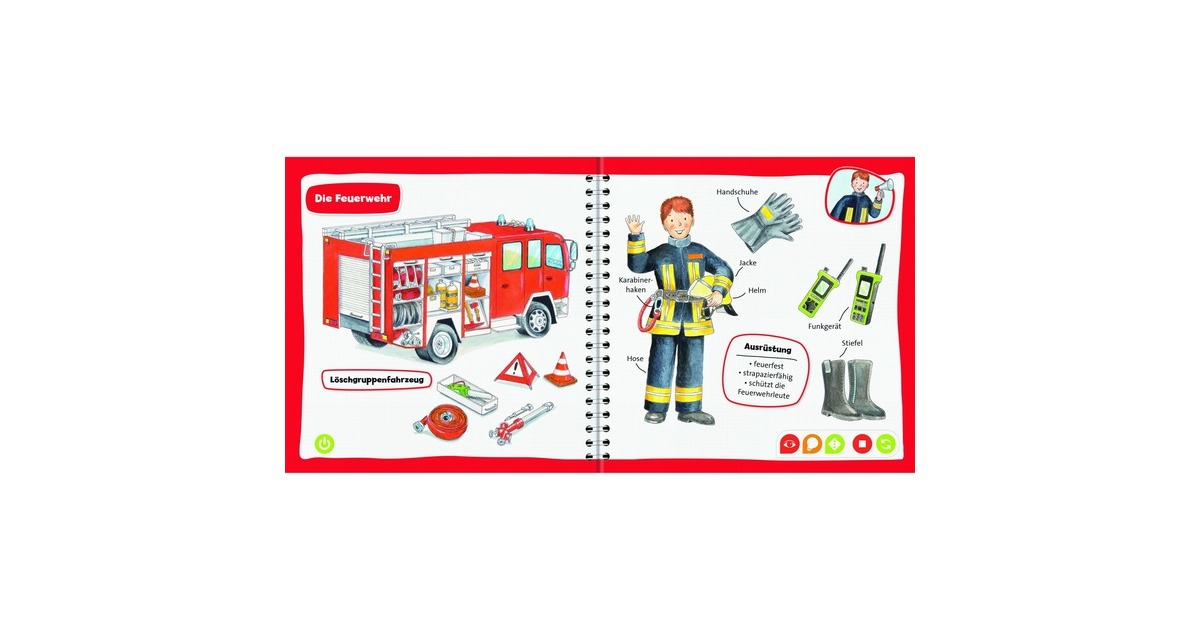 Ravensburger tiptoi Pocket Wissen: Feuerwehr, Lernbuch