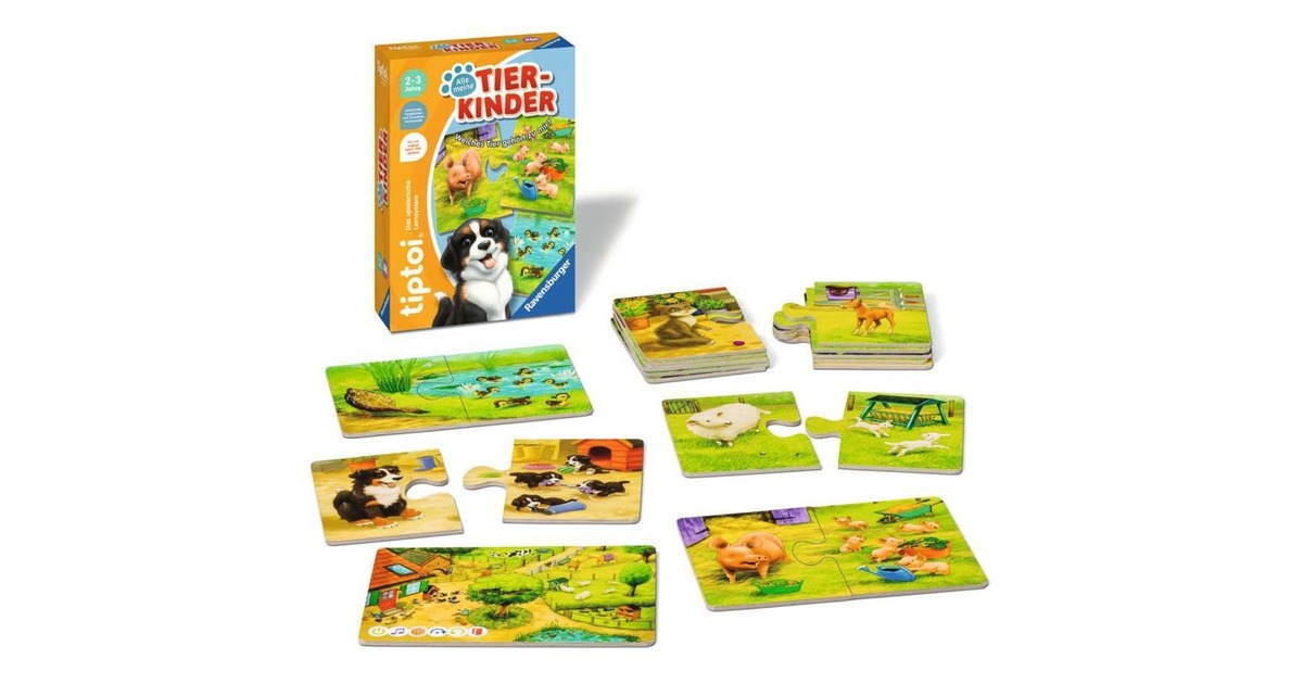 Ravensburger tiptoi Puzzle Alle meine Tierkinder