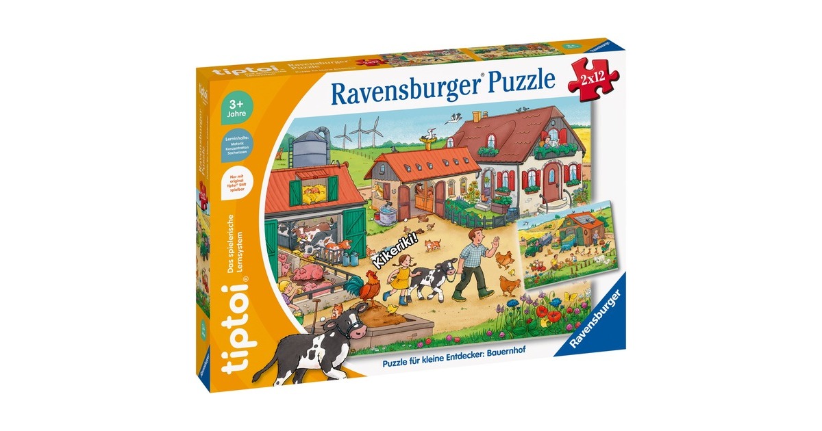 Ravensburger tiptoi Puzzle für kleine Entdecker: Bauernhof