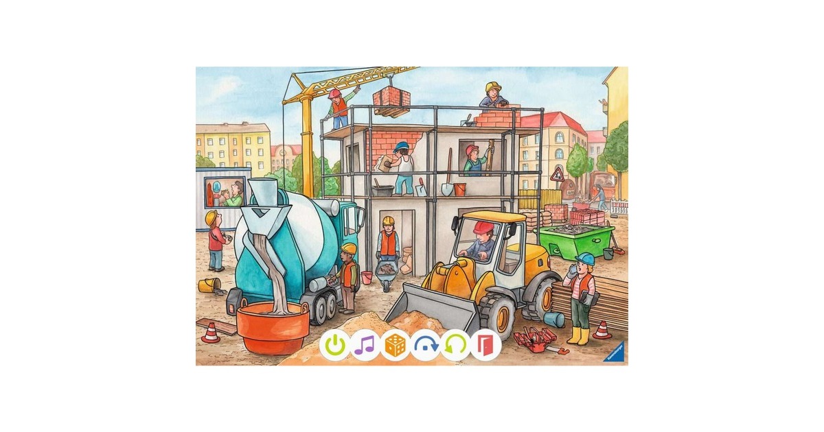 Ravensburger tiptoi Puzzle für kleine Entdecker: Baustelle