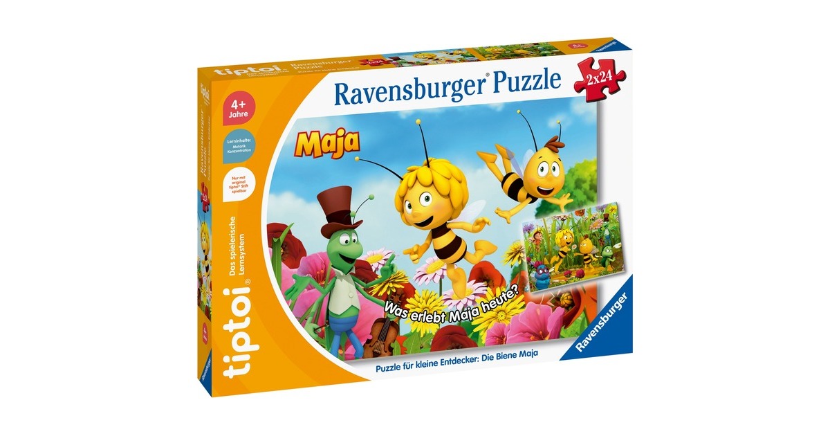 Ravensburger tiptoi Puzzle für kleine Entdecker: Die Biene Maja