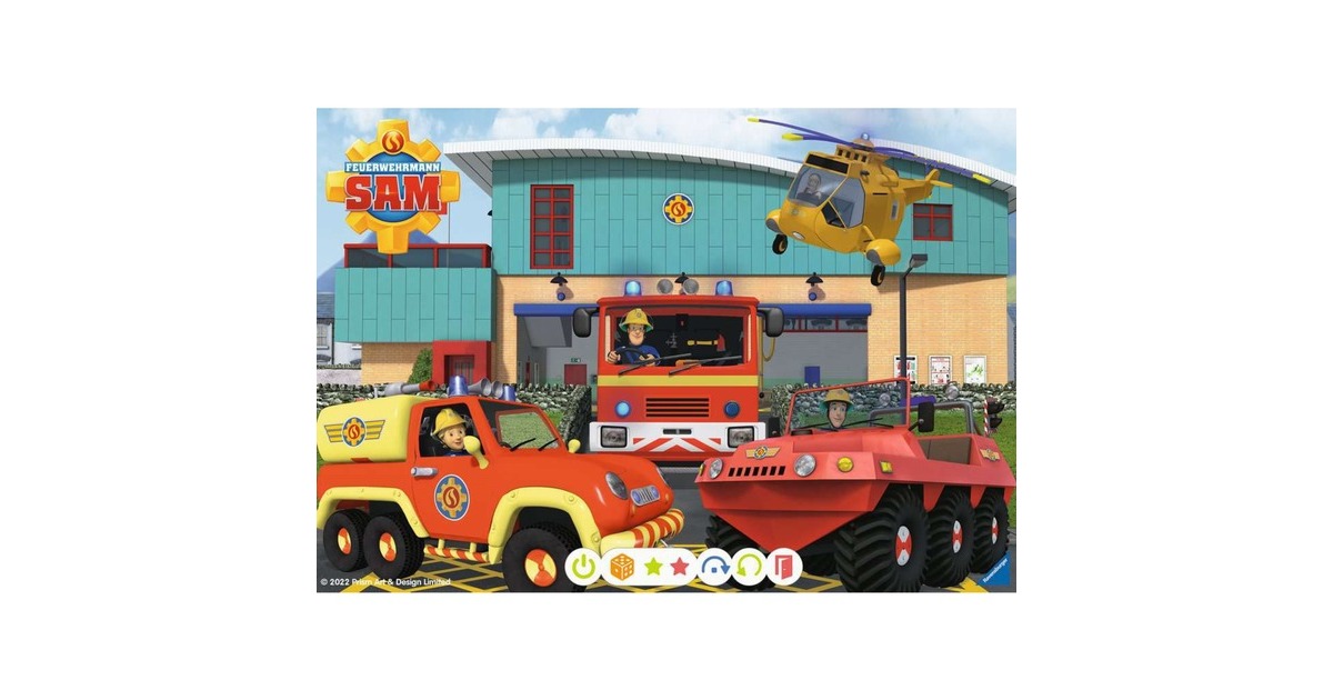 Ravensburger tiptoi Puzzle für kleine Entdecker: Feuerwehrmann Sam