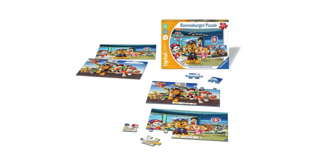 Ravensburger tiptoi Puzzle für kleine Entdecker: Paw Patrol
