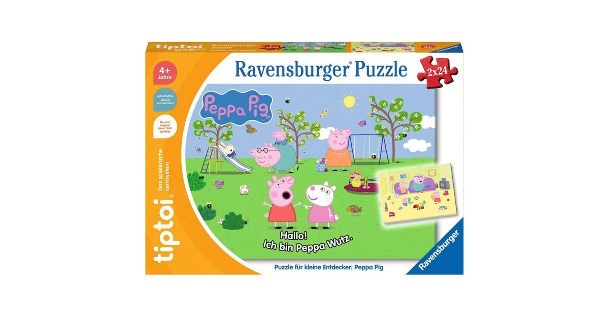 Ravensburger tiptoi Puzzle für kleine Entdecker: Peppa Wutz