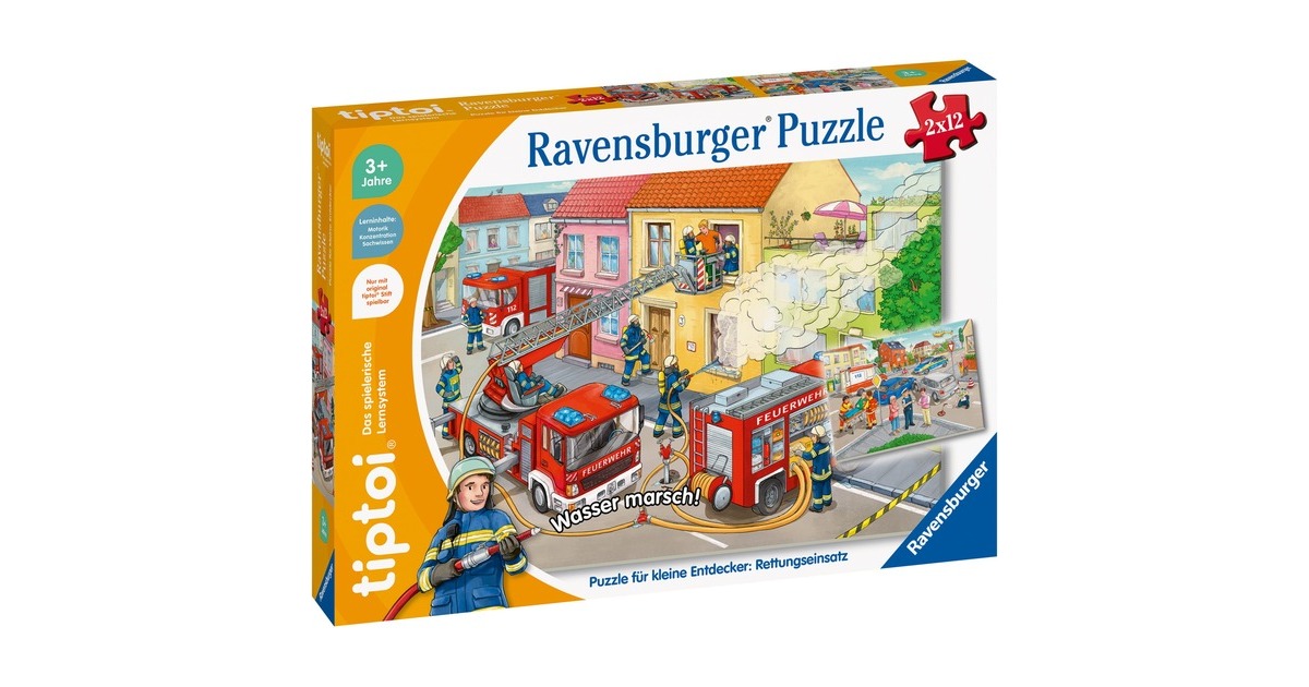 Ravensburger tiptoi Puzzle für kleine Entdecker: Rettungseinsatz