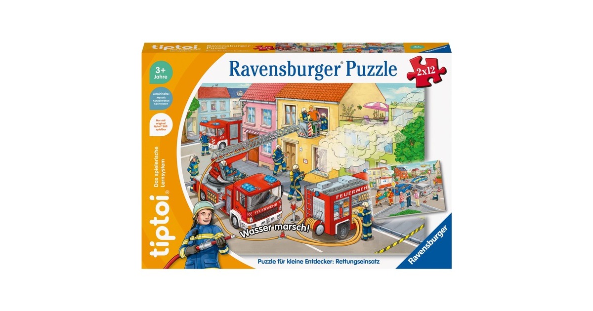 Ravensburger tiptoi Puzzle für kleine Entdecker: Rettungseinsatz