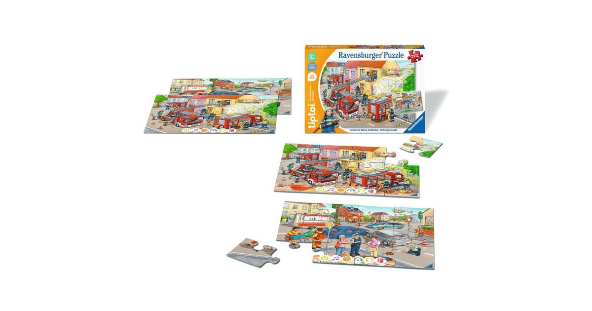 Ravensburger tiptoi Puzzle für kleine Entdecker: Rettungseinsatz