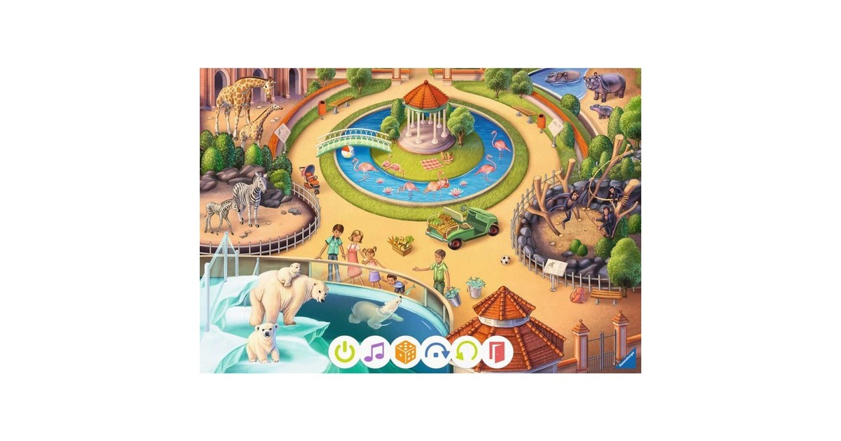 Ravensburger tiptoi Puzzle für kleine Entdecker: Zoo