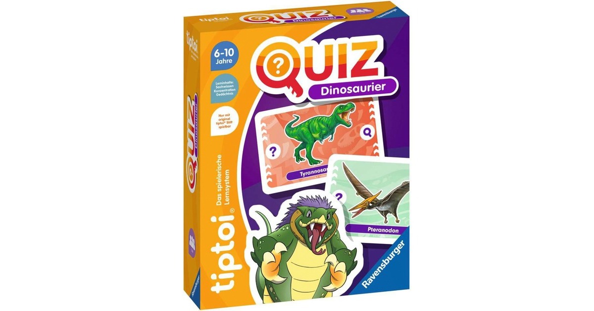 Ravensburger tiptoi Quiz Dinosaurier, Quizspiel