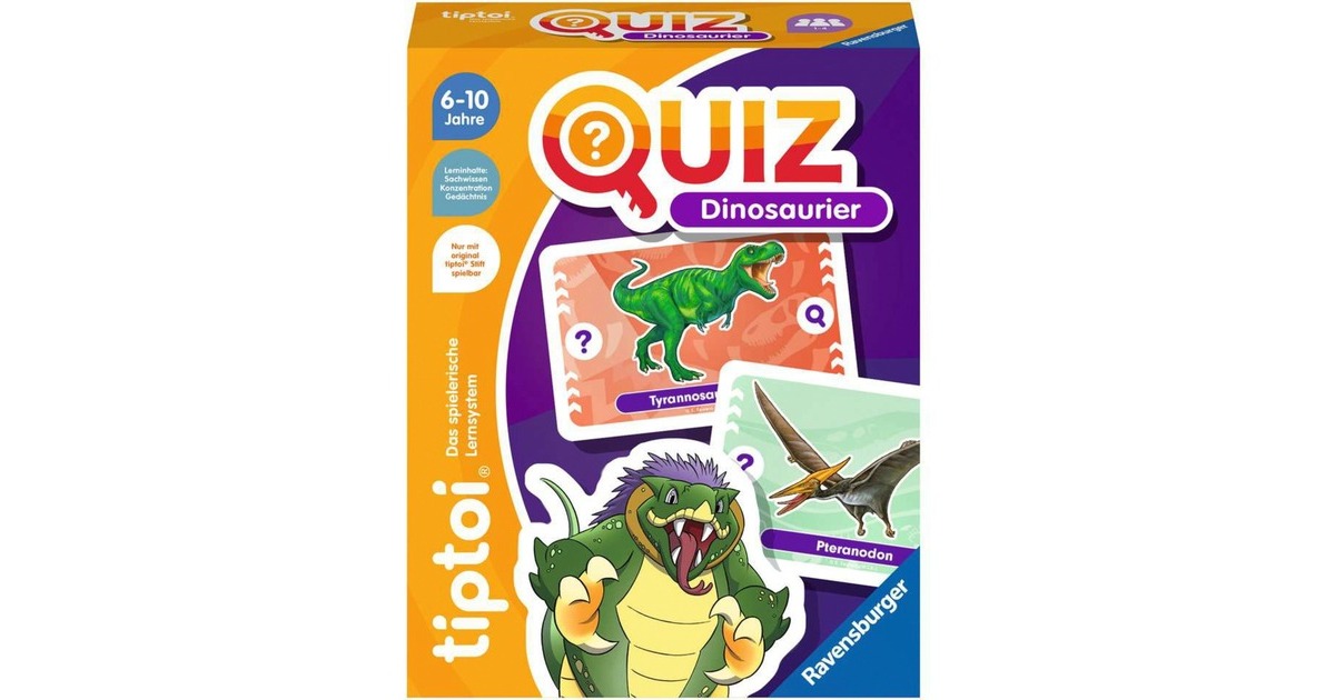 Ravensburger tiptoi Quiz Dinosaurier, Quizspiel