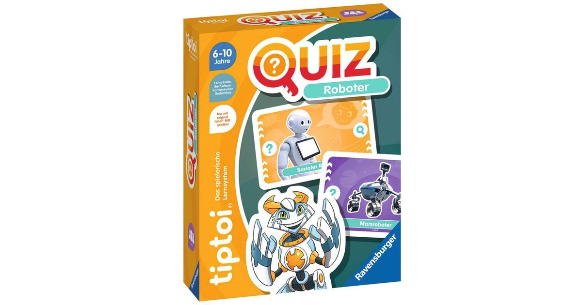 Ravensburger tiptoi Quiz Roboter, Quizspiel