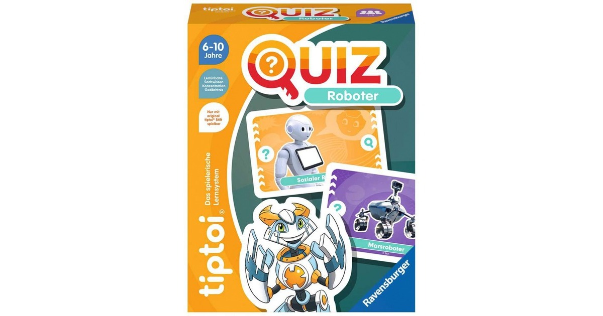 Ravensburger tiptoi Quiz Roboter, Quizspiel