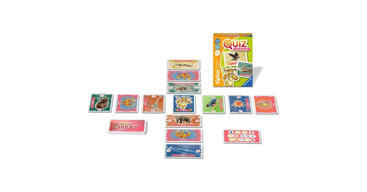 Ravensburger tiptoi Quiz Tier-Rekorde, Quizspiel