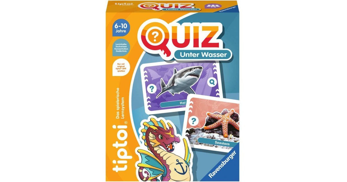 Ravensburger tiptoi Quiz Unter Wasser, Quizspiel