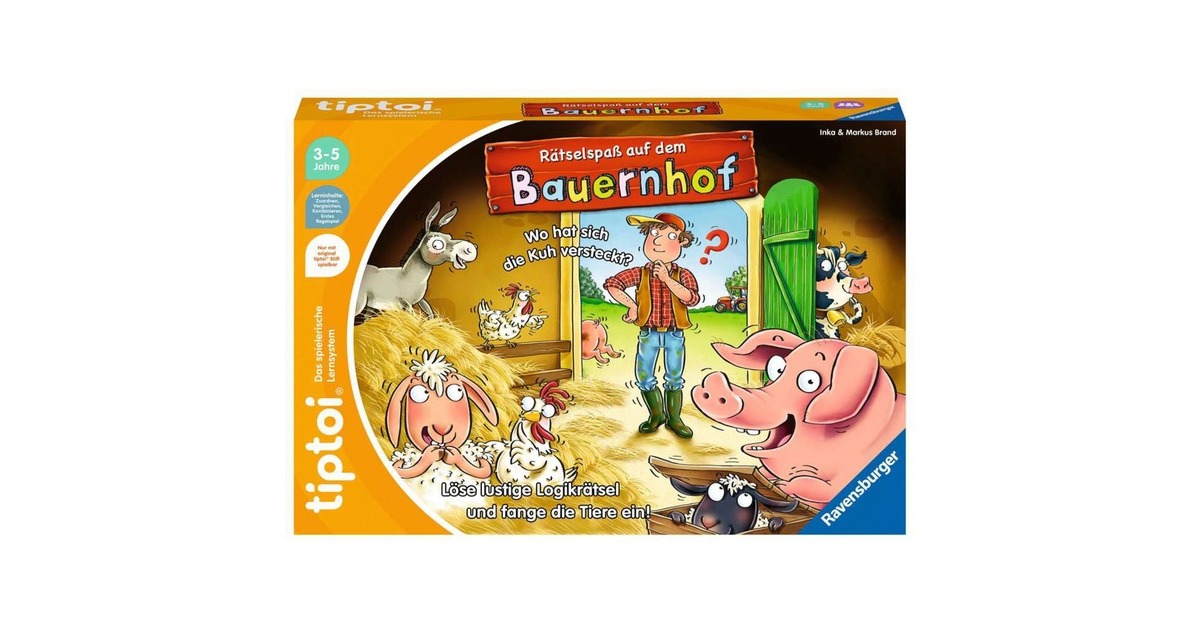 Ravensburger tiptoi Rätselspaß auf dem Bauernhof, Brettspiel