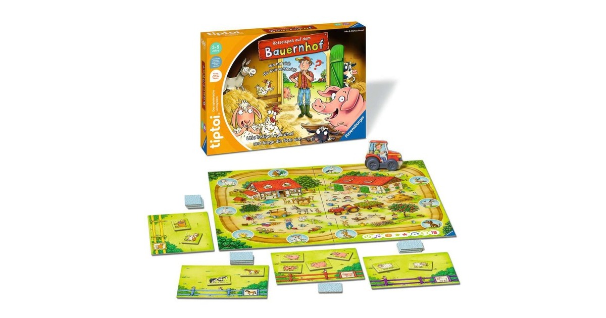 Ravensburger tiptoi Rätselspaß auf dem Bauernhof, Brettspiel