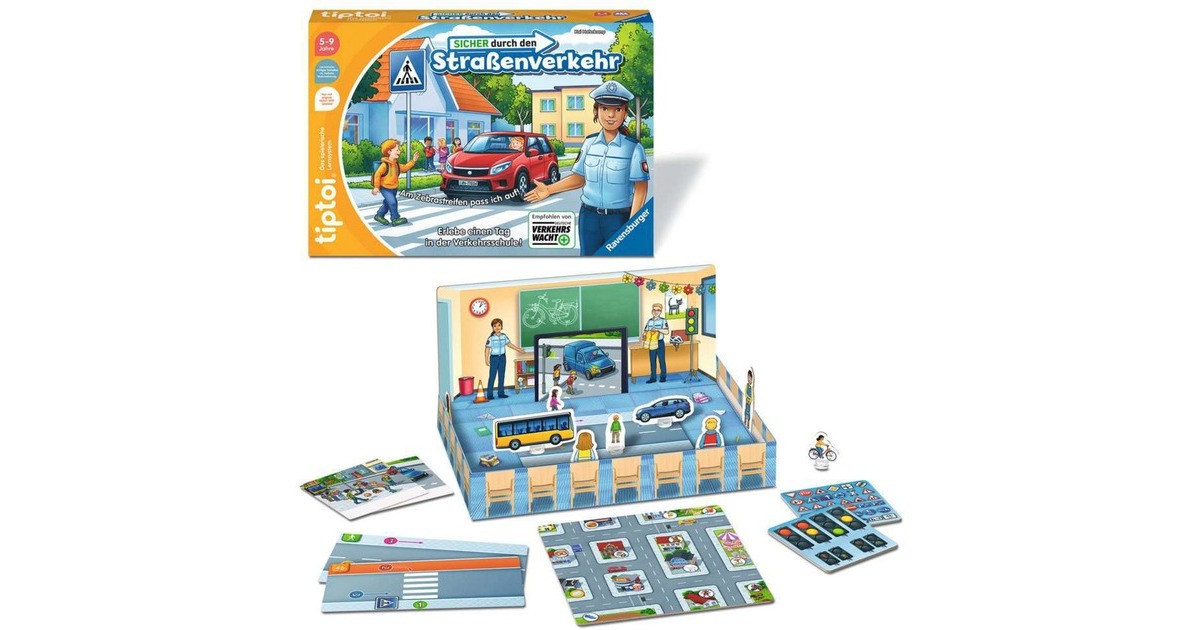 Ravensburger tiptoi Sicher durch den Straßenverkehr, Brettspiel