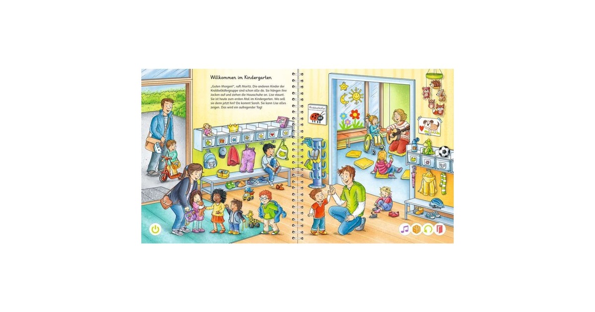 Ravensburger tiptoi Starter-Set: Mein Wörter-Bilderbuch Kindergarten, Lernbuch(Stift und Bilderbuch)