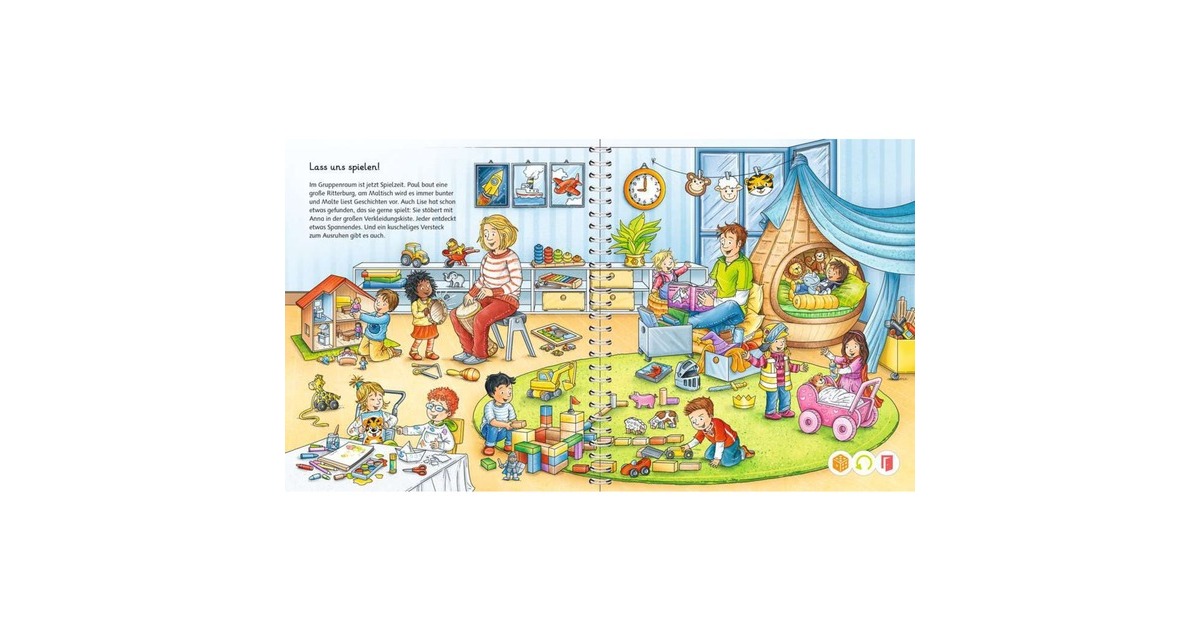 Ravensburger tiptoi Starter-Set: Mein Wörter-Bilderbuch Kindergarten, Lernbuch(Stift und Bilderbuch)