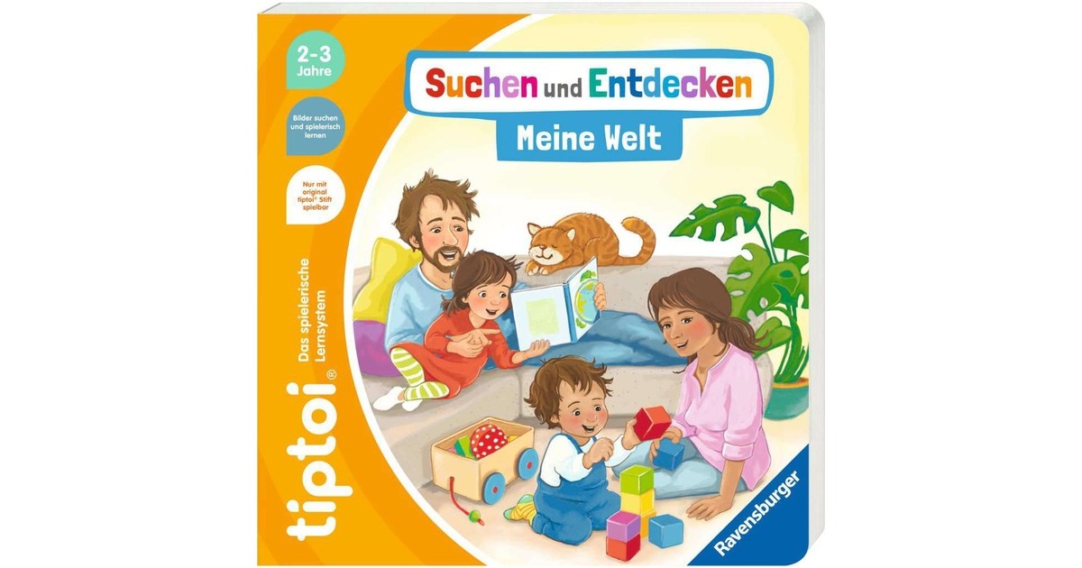 Ravensburger tiptoi Starter-Set: Suchen und Entdecken - Meine Welt, Lernbuch(Stift und Bilderbuch)