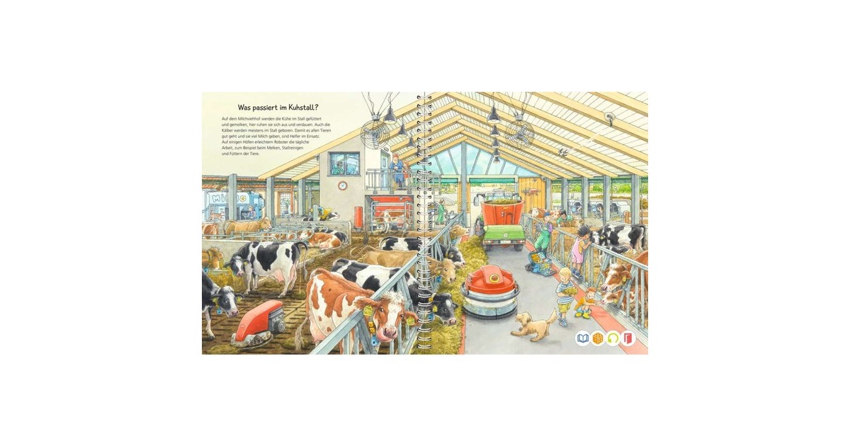 Ravensburger tiptoi Starter-Set: Wieso? Weshalb? Warum? Auf dem Bauernhof, Lernbuch(Stift und Bilderbuch)