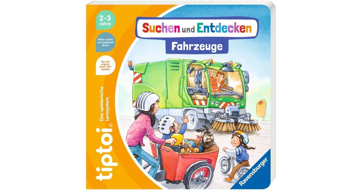 Ravensburger tiptoi Suchen und Entdecken: Fahrzeuge, Lernbuch