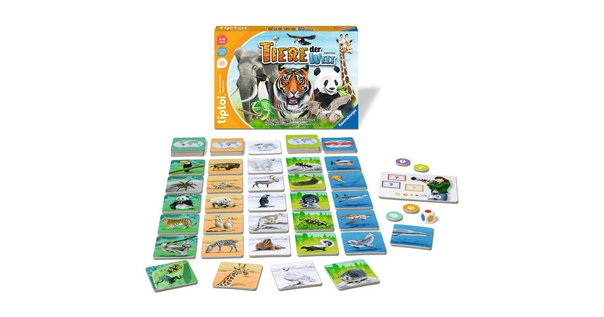 Ravensburger tiptoi Tiere der Welt, Brettspiel