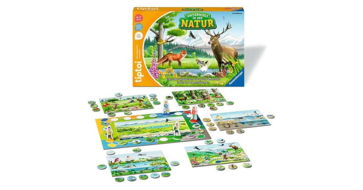 Ravensburger tiptoi Unterwegs in der Natur, Brettspiel