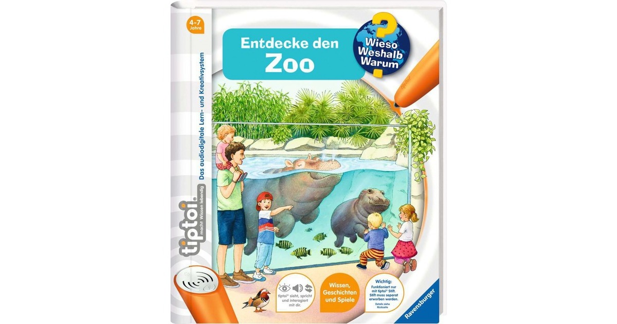 Ravensburger tiptoi Wieso? Weshalb? Warum? Entdecke den Zoo, Lernbuch