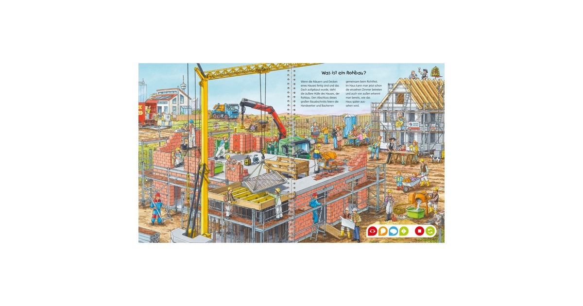 Ravensburger tiptoi Wieso? Weshalb? Warum? Komm mit auf die Baustelle, Lernbuch