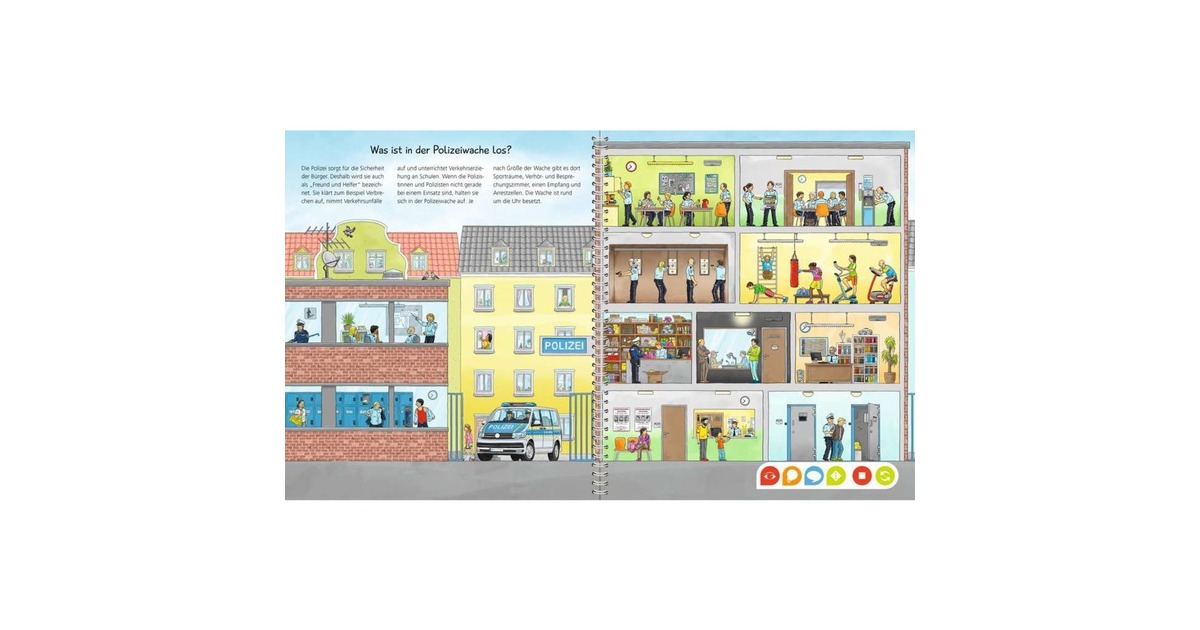 Ravensburger tiptoi Wieso? Weshalb? Warum? Unterwegs mit der Polizei, Lernbuch