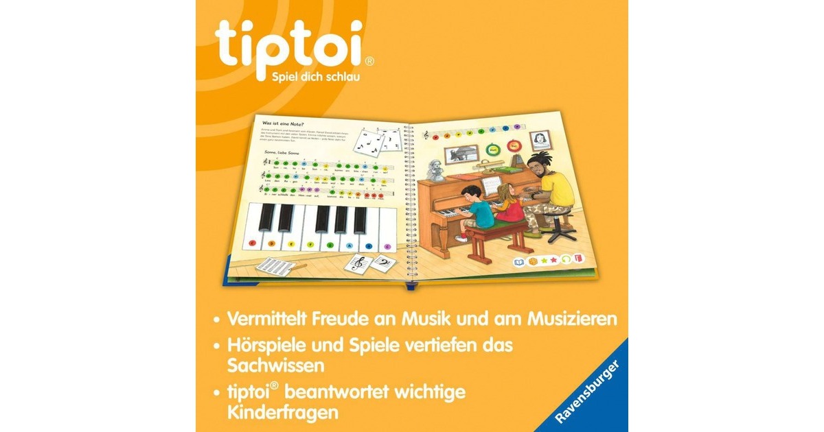 Ravensburger tiptoi Wieso? Weshalb? Warum? Wir entdecken die Musik, Lernbuch