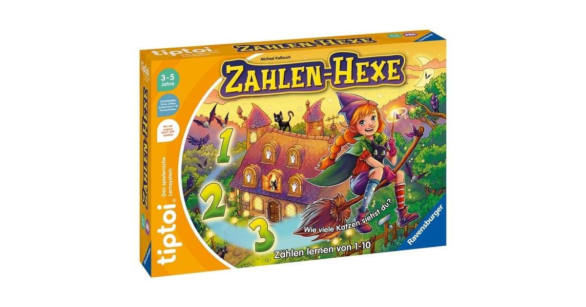 Ravensburger tiptoi Zahlen-Hexe, Brettspiel
