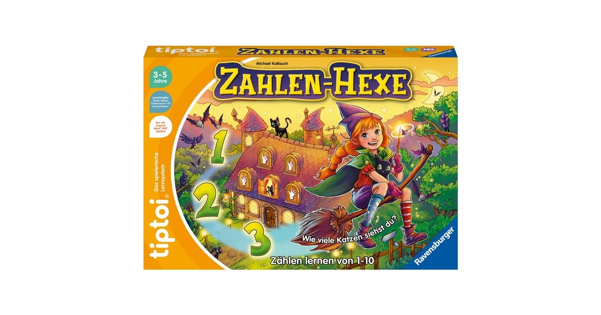 Ravensburger tiptoi Zahlen-Hexe, Brettspiel