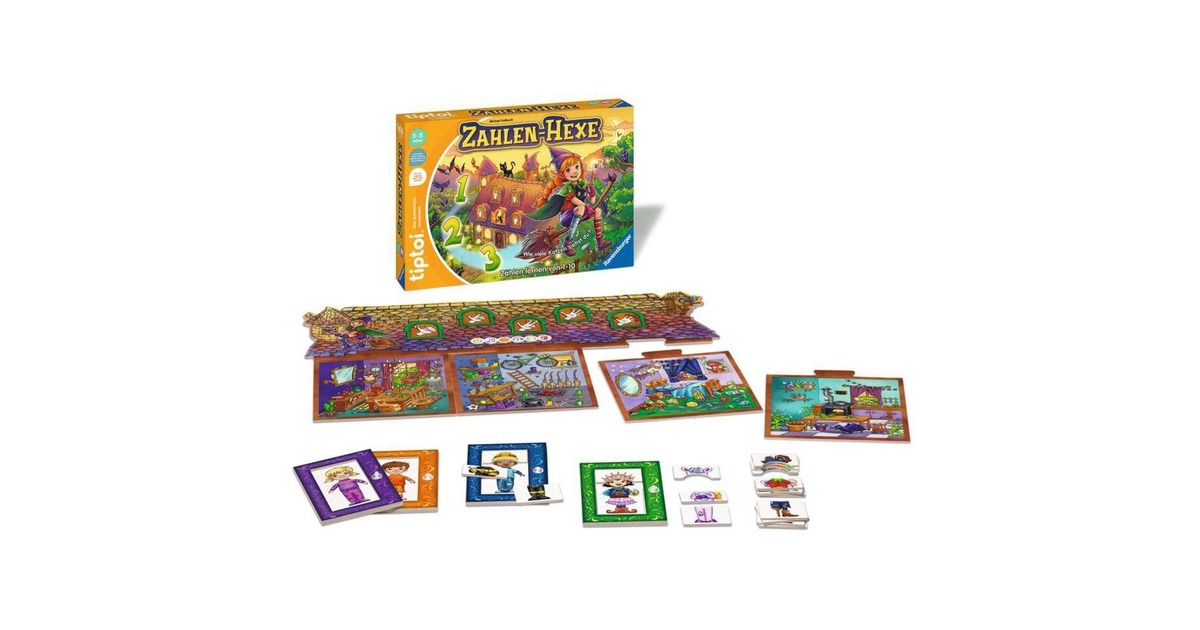 Ravensburger tiptoi Zahlen-Hexe, Brettspiel