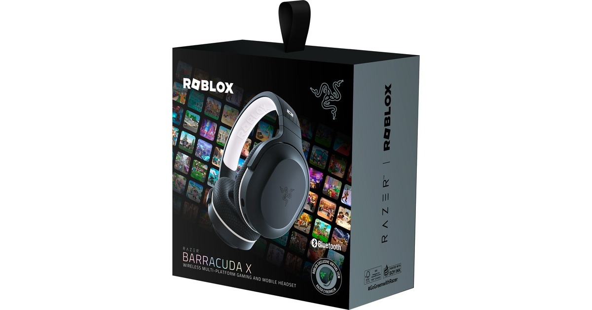 Razer Barracuda X Roblox Edition, Gaming-Headset(schwarz, USB-Dongle, Bluetooth)