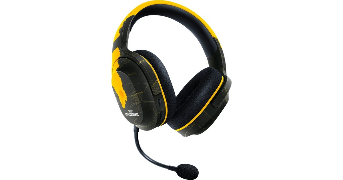 Razer Barracuda X - PUBG: BATTLEGROUNDS Edition, Gaming-Headset(schwarz/gelb, USB-Dongle, Bluetooth)
