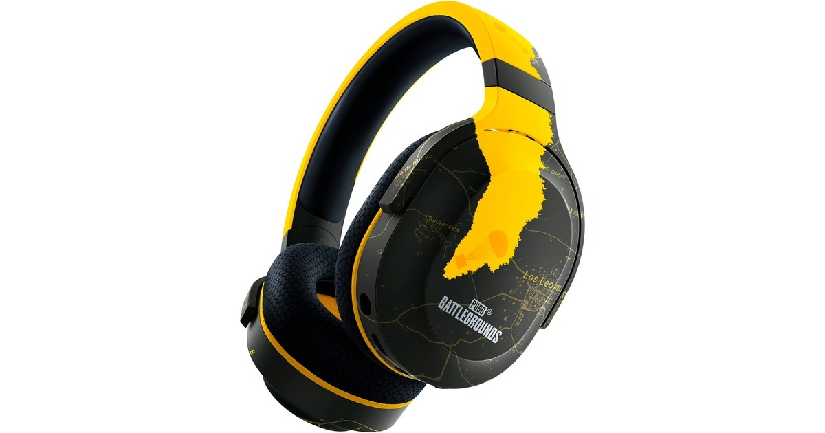 Razer Barracuda X - PUBG: BATTLEGROUNDS Edition, Gaming-Headset(schwarz/gelb, USB-Dongle, Bluetooth)