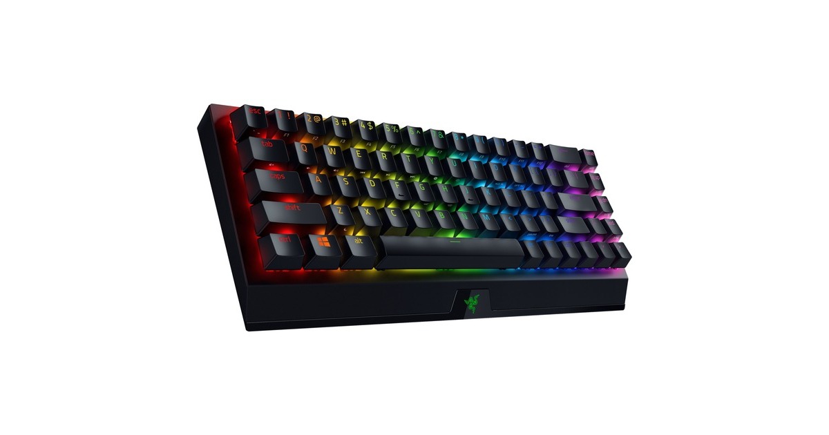 Razer BlackWidow V3 Mini HyperSpeed, Gaming-Tastatur(schwarz, DE-Layout, Razer Yellow)