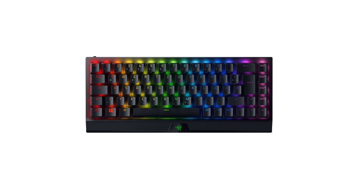 Razer BlackWidow V3 Mini HyperSpeed, Gaming-Tastatur(schwarz, DE-Layout, Razer Yellow)