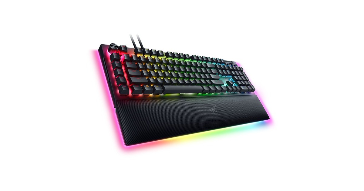 Razer BlackWidow V4 Pro, Gaming-Tastatur(schwarz, DE-Layout, Razer Green)