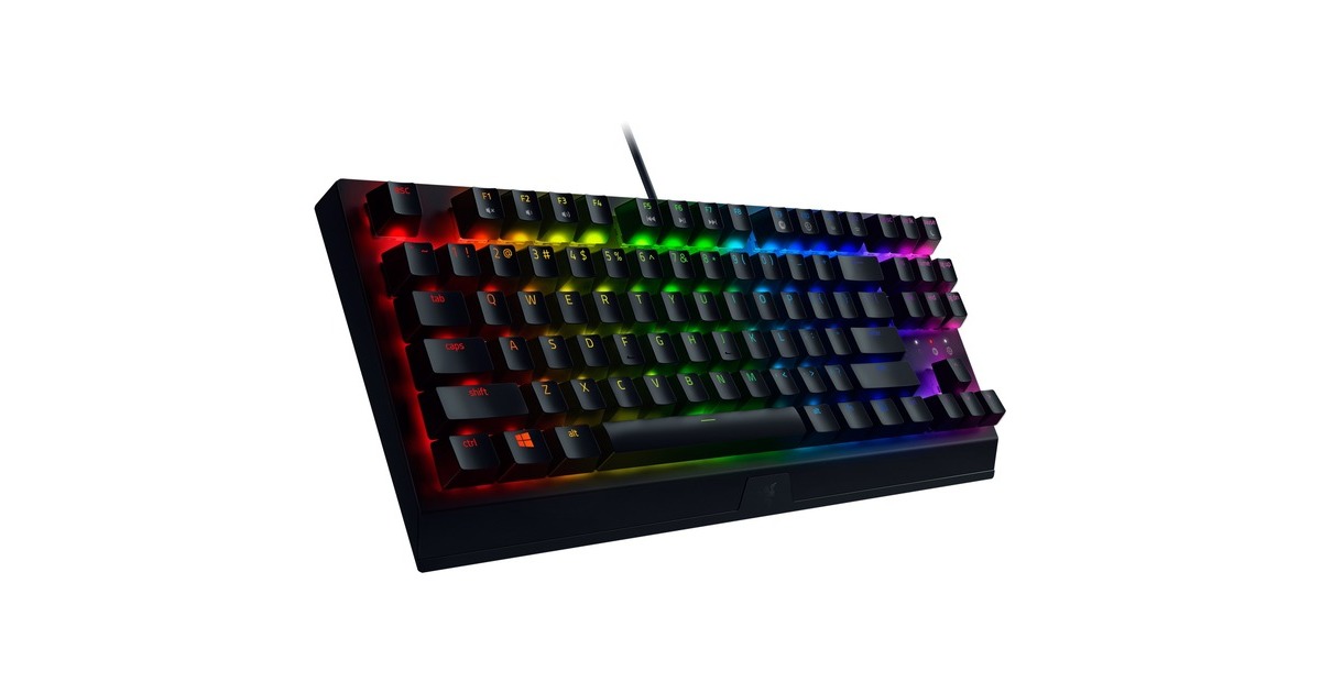 Razer Blackwidow V3 Tenkeyless, Gaming-Tastatur(schwarz, DE-Layout, Razer Green)