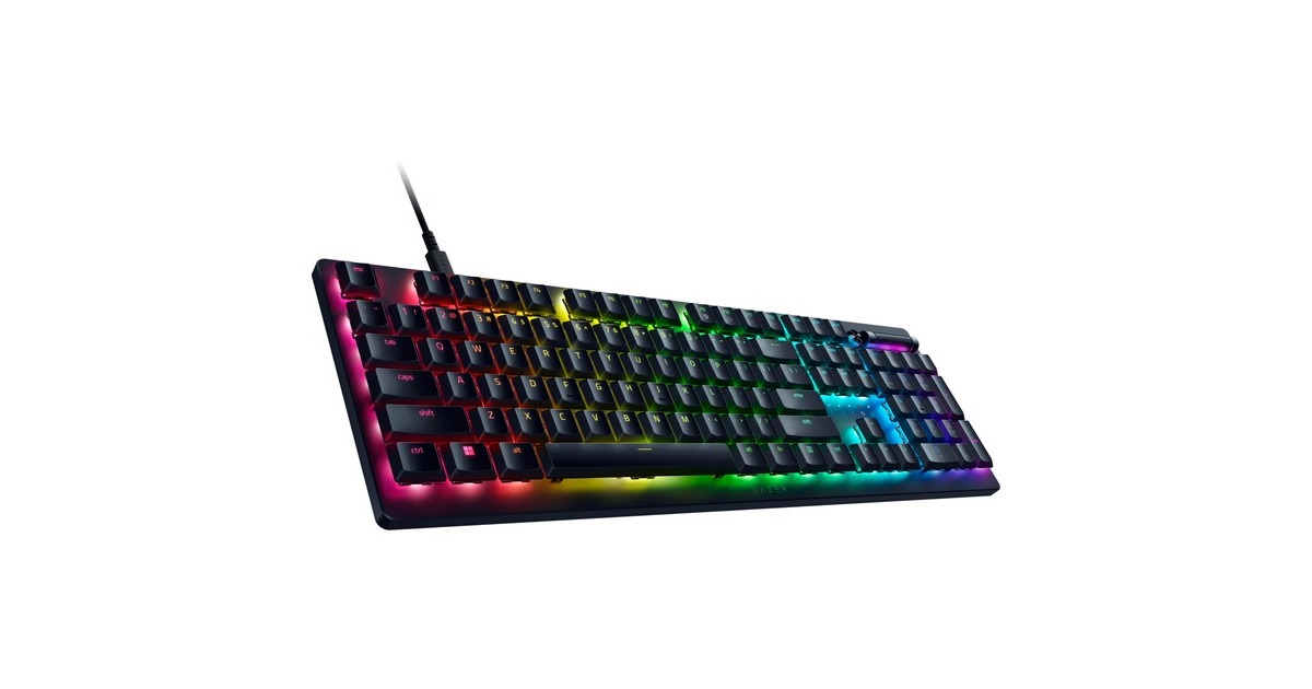 Razer DeathStalker V2, Gaming-Tastatur(schwarz, DE-Layout, Razer Linear Optical (Red))