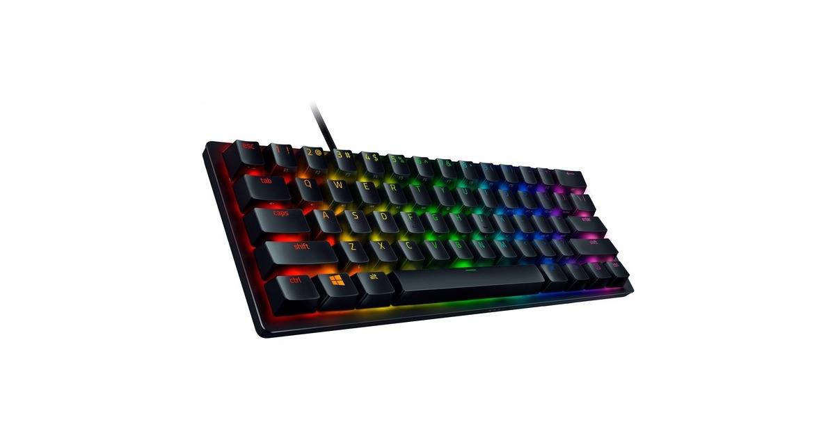 Razer Huntsman Mini, Gaming-Tastatur(schwarz, DE-Layout, Razer Linear Optical (Red))