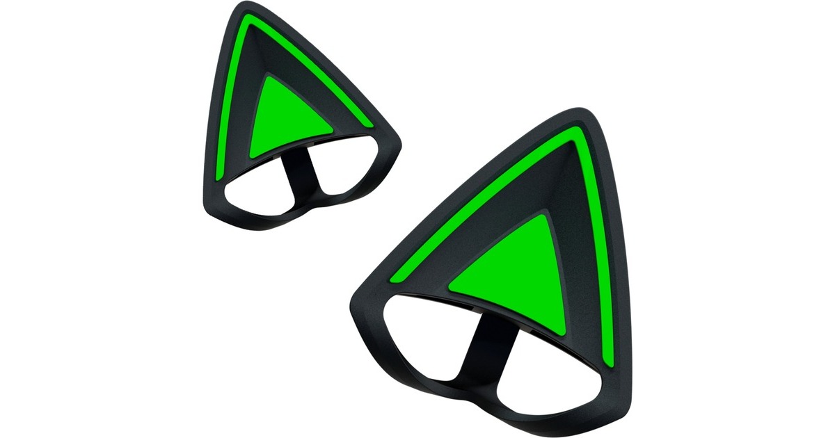 Razer Kitty Ears V2, Dekoration(schwarz/grün)