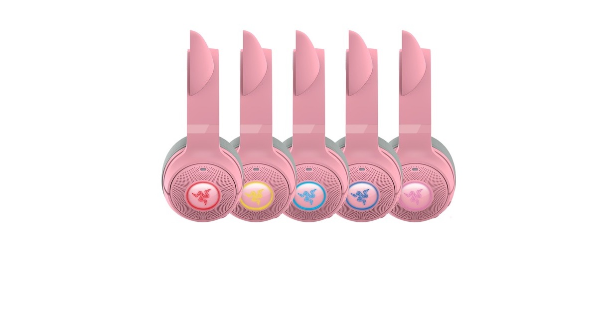 Razer Kraken Kitty V2 BT, Gaming-Headset(pink, Bluetooth)