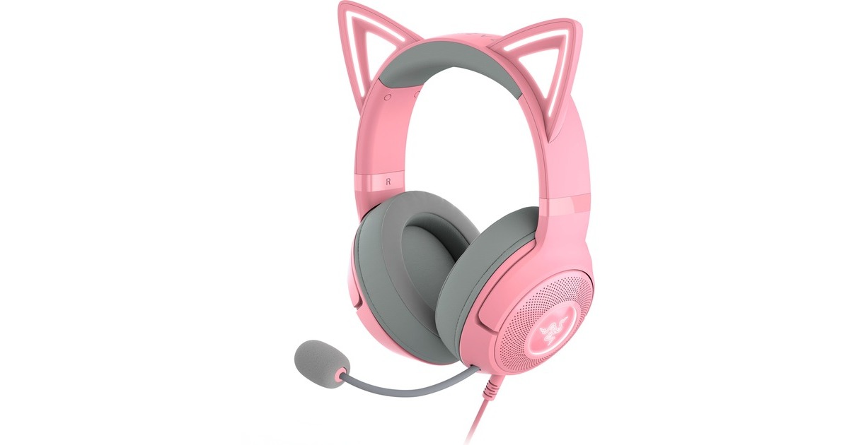 Razer Kraken Kitty V2, Gaming-Headset(pink, USB-A)